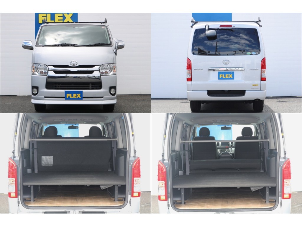 広い荷室には荷物を分けられる２段ベッド♪