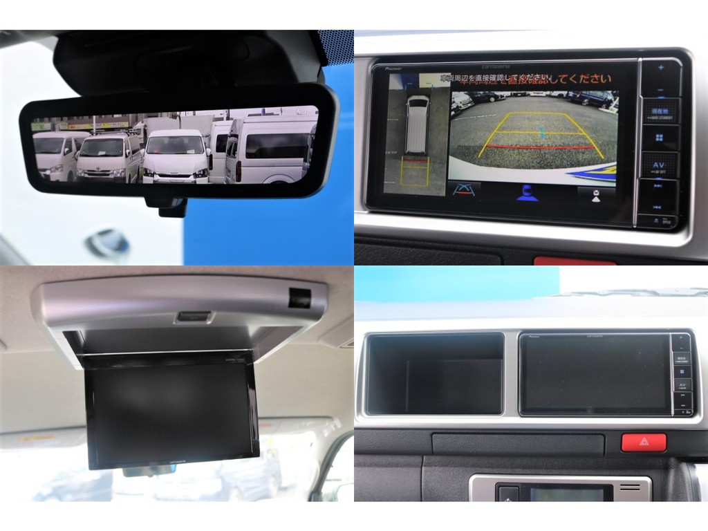 新メーカーオプション、デジタルインナーミラーで後方の視界を確保！それに加えて、パノラミックビューモニターも付いています！