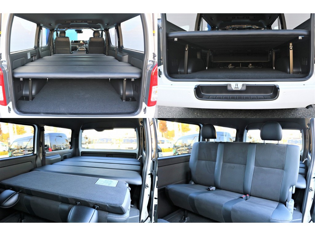 ベットキット付きなので、車中泊に持って来いです♪
