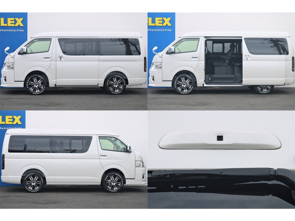 間口の広いスライドドア、リア上部にはデジタルインナーミラーのカメラがあります！