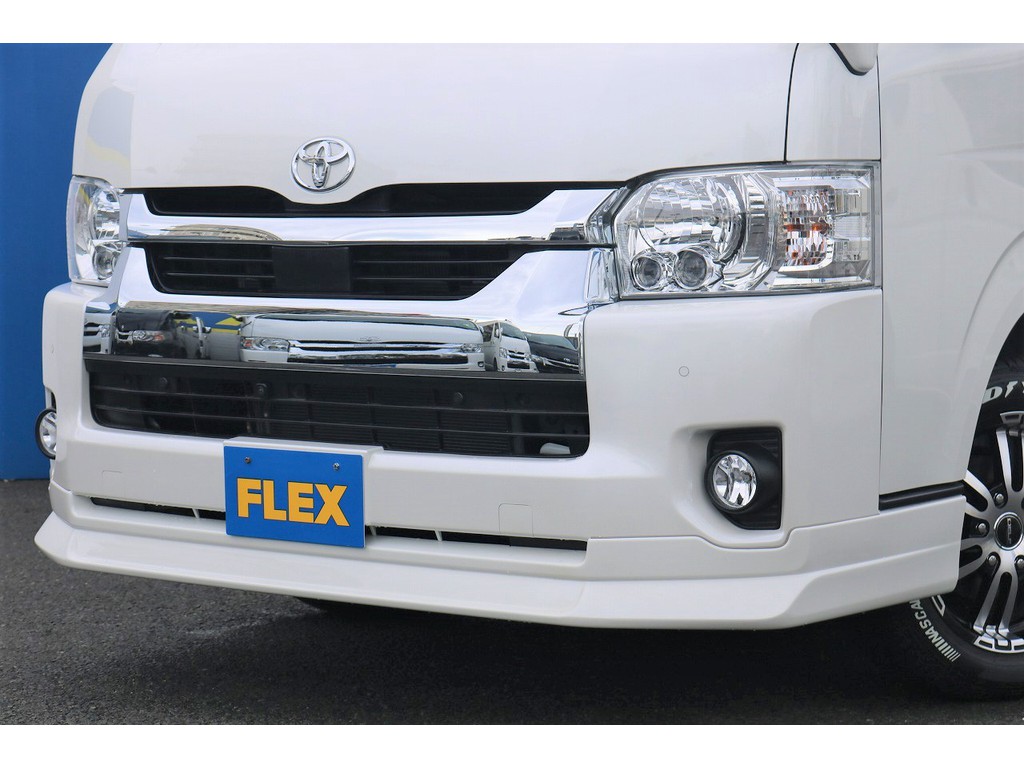 FLEXオリジナルデルフィーノラインフロントスポイラー装着済み♪