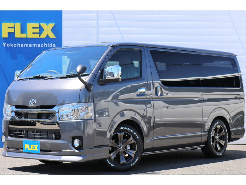 新規未登録・ハイエースバン　ダークプライムⅡ　ベットキット付き♪