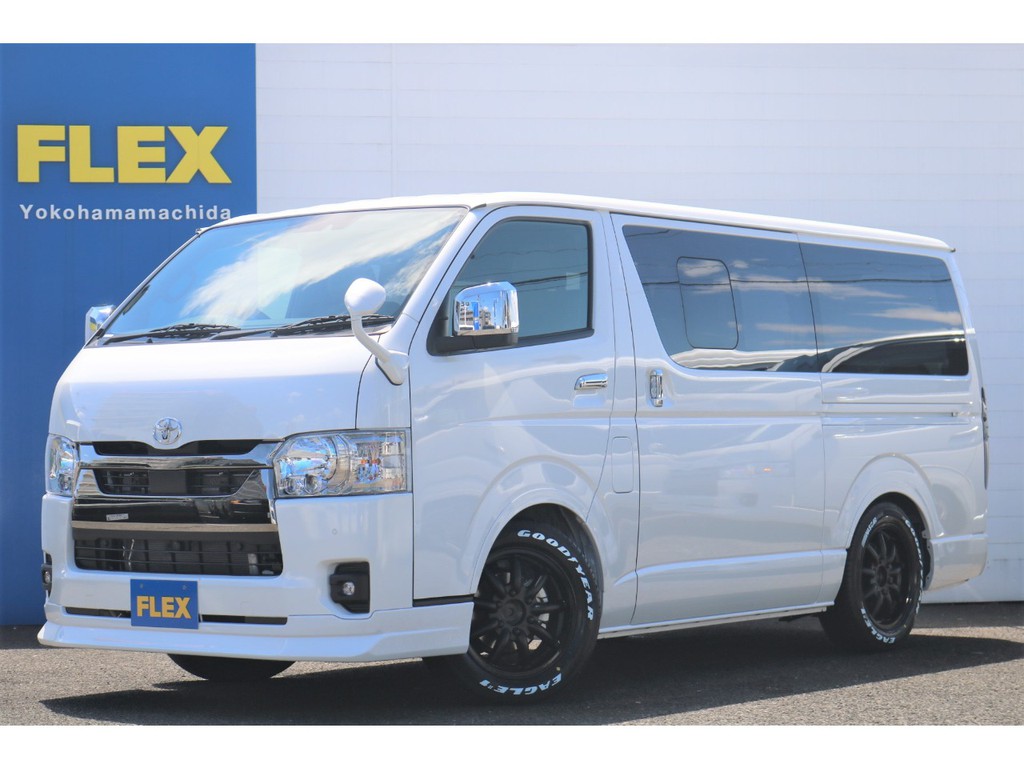 ☆新規未登録・ハイエースバンS-GLダークプライムⅡ2WD・ディーゼル　フリップアップベッド搭載のライトカスタムPKG☆
