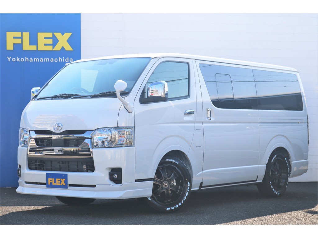 ☆新規未登録・ハイエースバンS-GLダークプライムⅡ４WD・ディーゼルFLEXオリジナル内装架装Ver4搭載☆