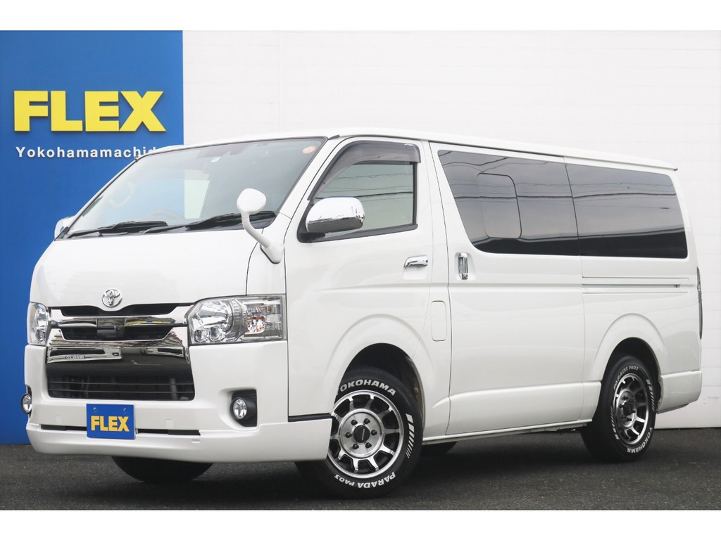 ☆厳選中古車・ハイエースバンS-GLダークプライム2WD・ガソリン　　メモリナビ　カスタム済み全国納車可能☆