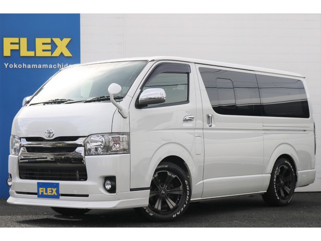 ☆厳選中古車ハイエースバンS-GLダークプライム　2WD・ディーゼルフローリング施工ベッドキット付き　ライトカスタム全国納車可能☆