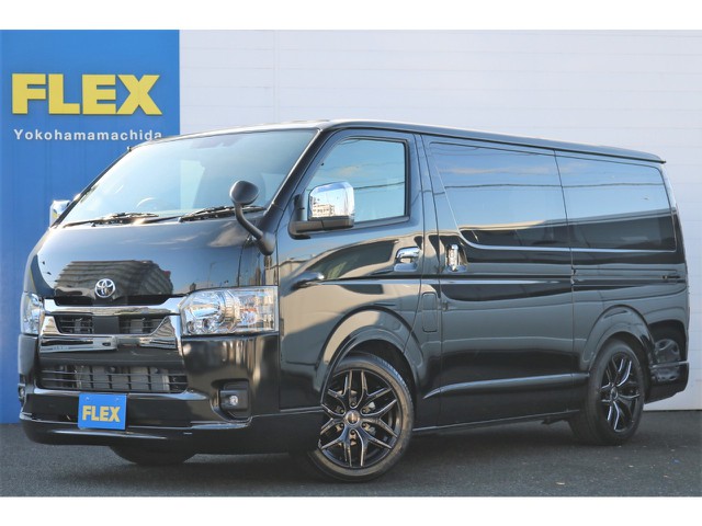 ☆新規未登録・ハイエースバンS-GLダークプライムⅡ２WD・ガソリン使いやすいライトカスタムPKG☆