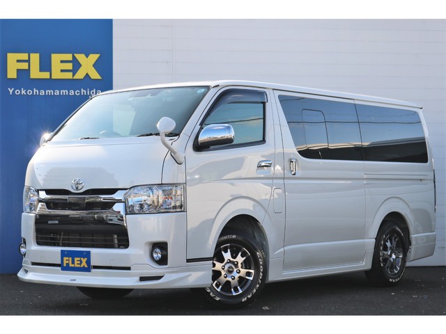 ☆厳選中古車ハイエースバンS-GLダークプライムⅡ4WD・ディーゼル　予防安全装備搭載　フルエアロ全国納車可能☆