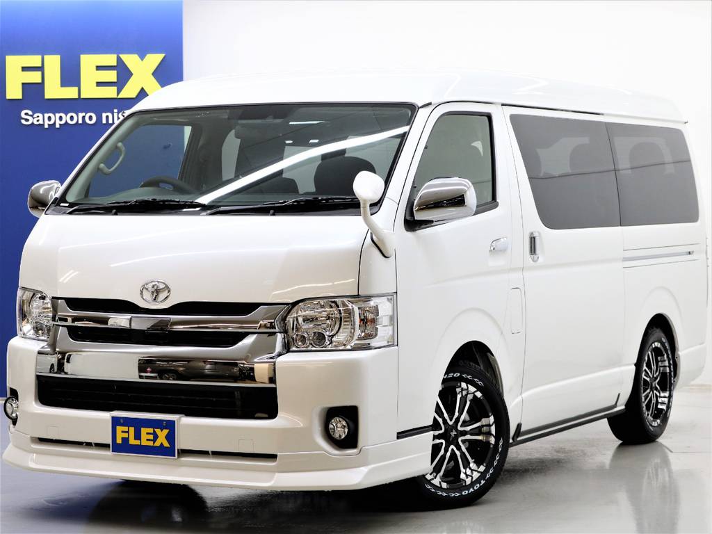 新車ハイエース　Ｗ－ＧＬ 2.7 4WD FLEXオリジナル内装架装Ver2　入庫です！！