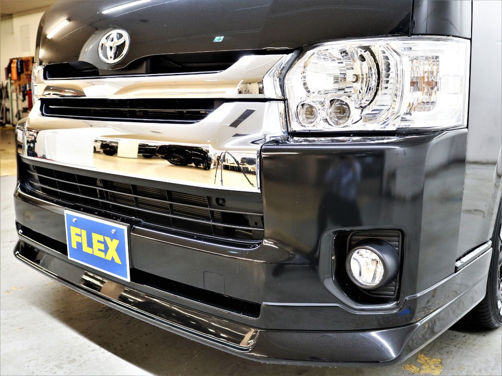 新品FLEXオリジナルフロントリップスポイラー装着！