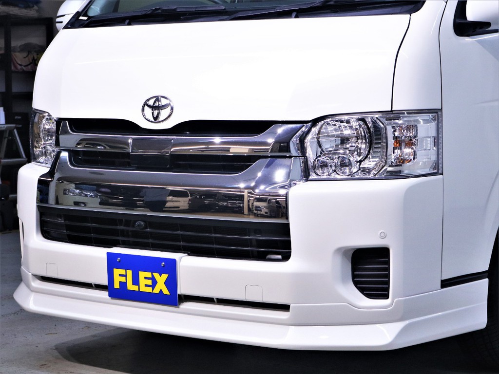 新品FLEXオリジナル【DelfinoLine】フロントリップスポイラー装着！