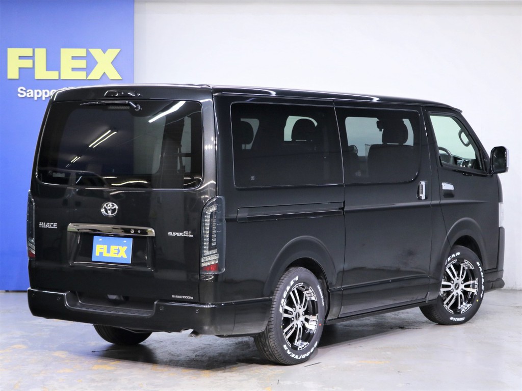 1 どぅ様　ハイエース　FLEX DELF02 17インチ　グッドイヤー グッドイヤー ハイエース FLEX DELF-02 17x6.5 +38 ブラック