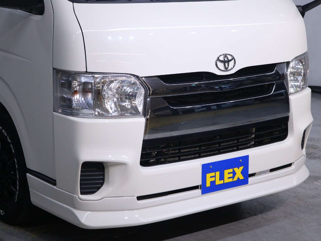 新品グランドコンペティション スタイリッシュバンパー×新品FLEX【DelfinoLine】フロントリップスポイラー装着！