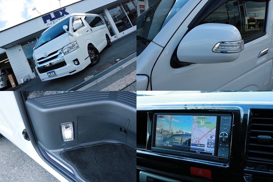 バレンティ製ドアミラーウインカー！フロントリップスポイラー！ナビは簡易ドライブレコーダーも付いてます！