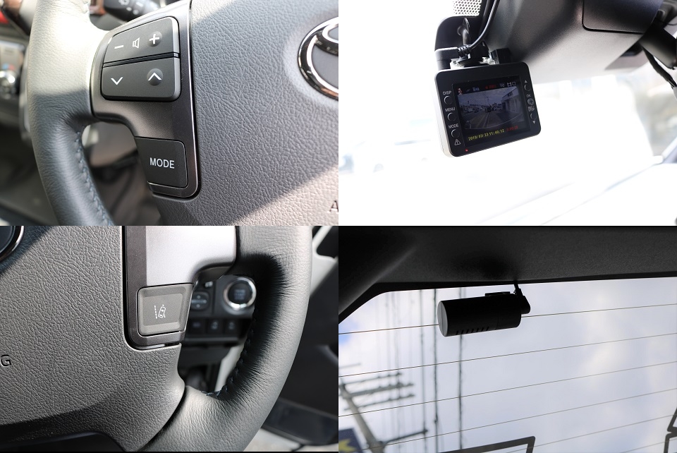 ＴＳＳ（トヨタセーフティーセンス）付き！前後２カメラドライブレコーダーは駐車監視機能もついてます！