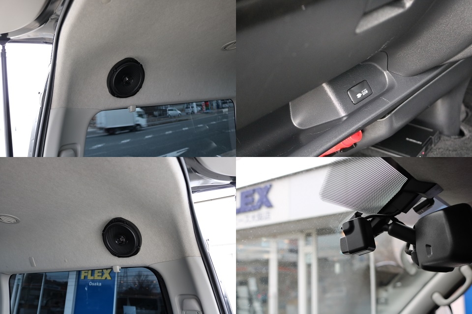 ナビ用フロントカメラ！リア天井埋込スピーカー！