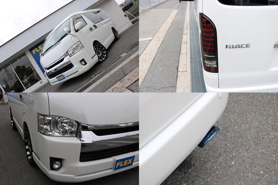 ＬＥＤヘッドライト！ボンネット！フロントリップスポイラー！ＬＥＤテール！イエローバルブフォグ！マフラーカッター！