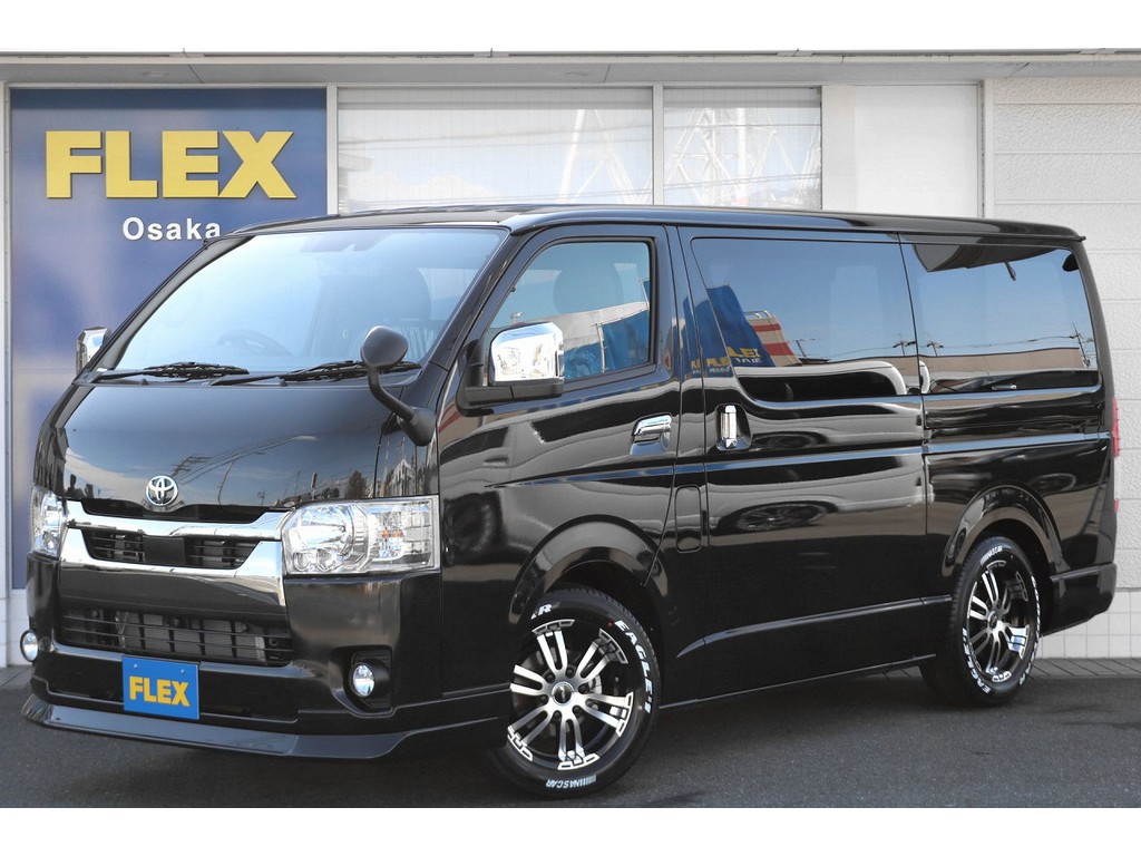 新車ハイエースバン　ダークプライムⅡ　２８００ディーゼル　床張り施工済み車両が完成致しました！！