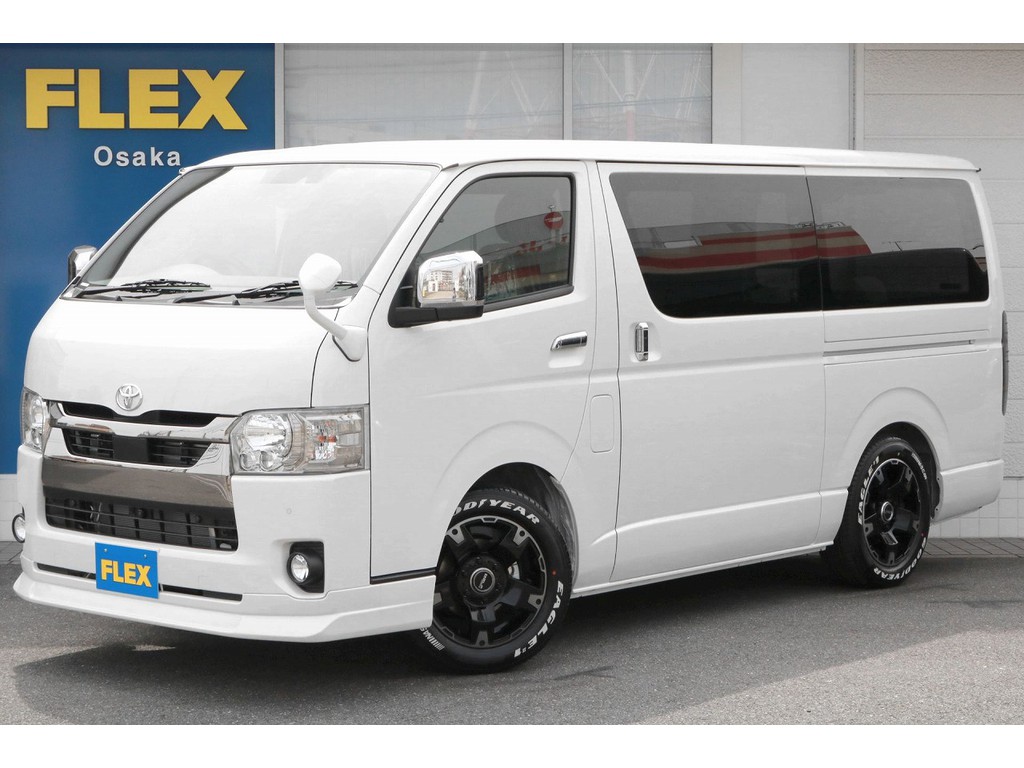 新車ハイエースバン　ダークプライムⅡ　ガソリン２ＷＤ人気のベッドキット仕様☆彡