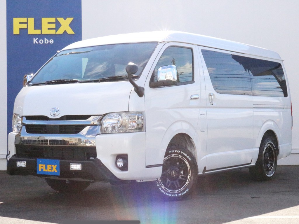 トヨタ ハイエースバン 2 7 スーパーgl ダークプライム ワイド ミドルルーフ ロングボディ 4wd 車探しなら中古車 新車の専門店flex フレックス へ