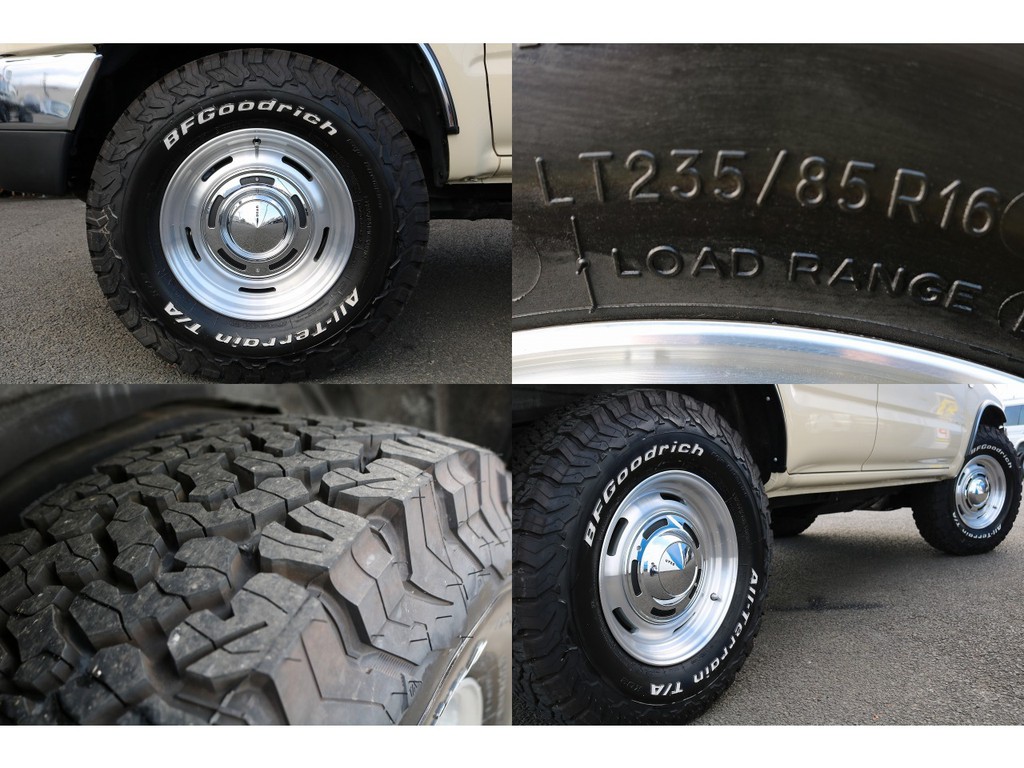 ＤＥＡＮクロスカントリー１６インチＡＷにＢＦ２３５ＡＴタイヤが装着済！味のあるクラシカルな印象ですね！
