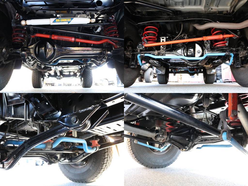 ３インチリフトアップですが補強パーツは６インチアップされたお車のカスタムがされております。