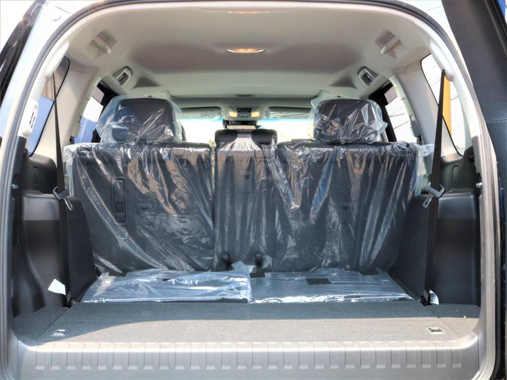 シートを格納していると沢山の荷物が詰める荷室です。