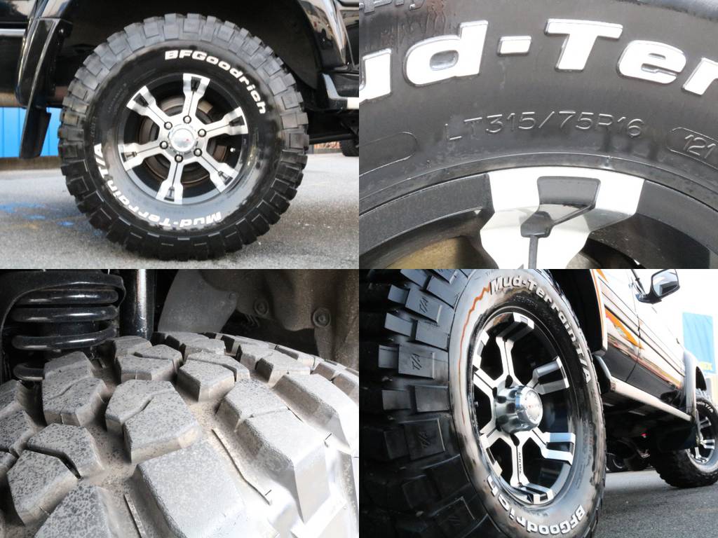MKW社製MK-36とBFGoodrich315/75/16KM2のコンビになります。