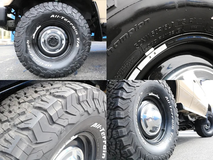 40輸出用スチールホイールとBFGoodrichのコンビネーション！初球は外のカーブから入るぐらいのテッパンです！！