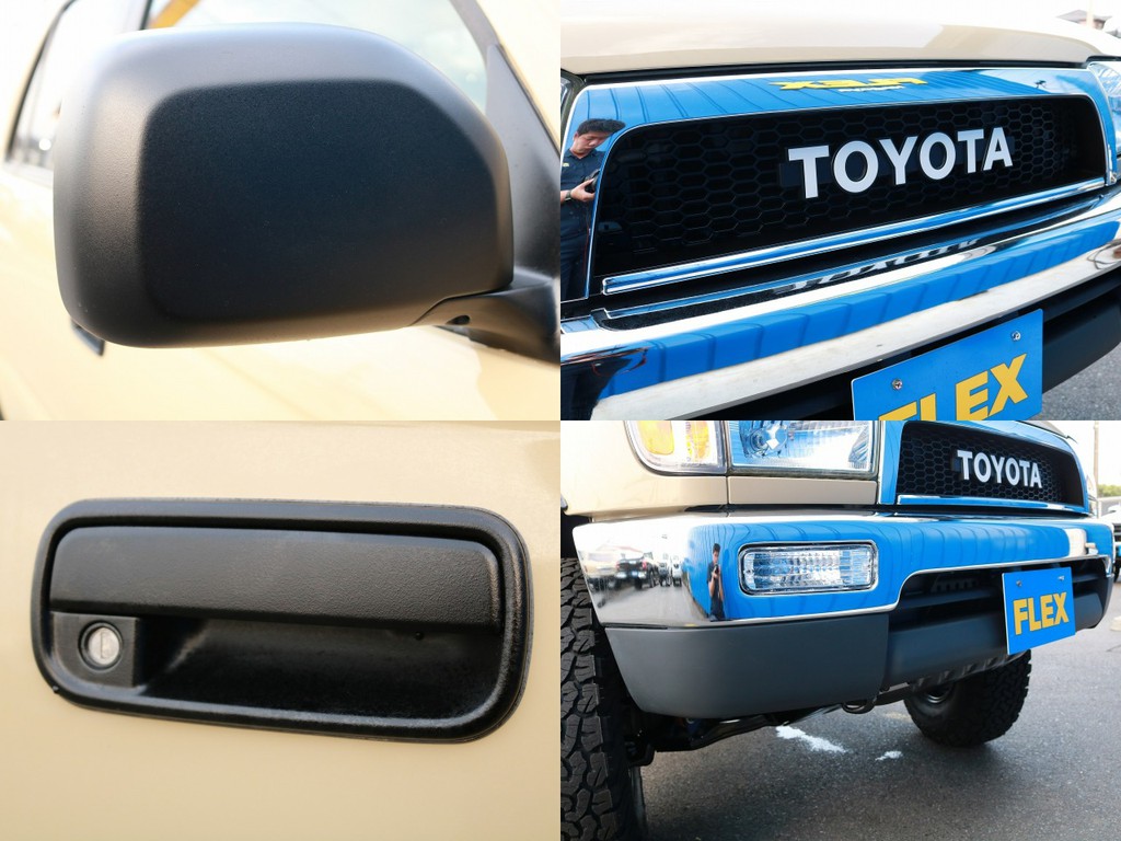 TOYOTAグリル、USバンパー、各部マットブラック塗装とクラシックスタイルに作り込んでいます♪