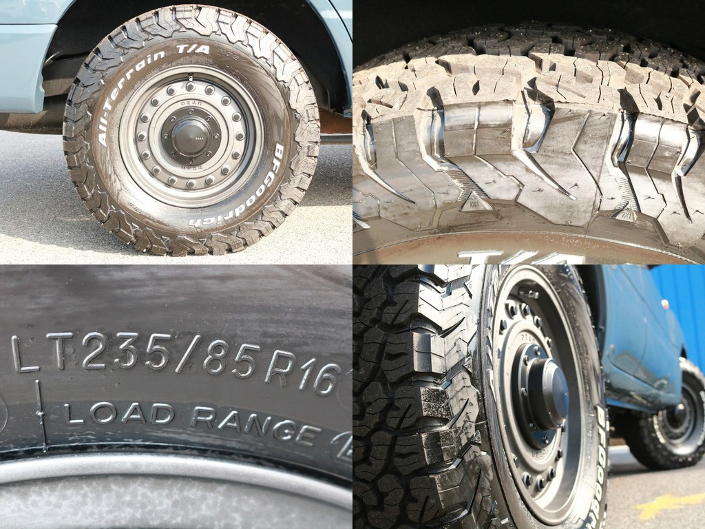 DEAN　コロラド×BFグットリッチ（235/85/16）を新品インストール！アルルブルーのボディに、グレーのホイールが似合いますね！