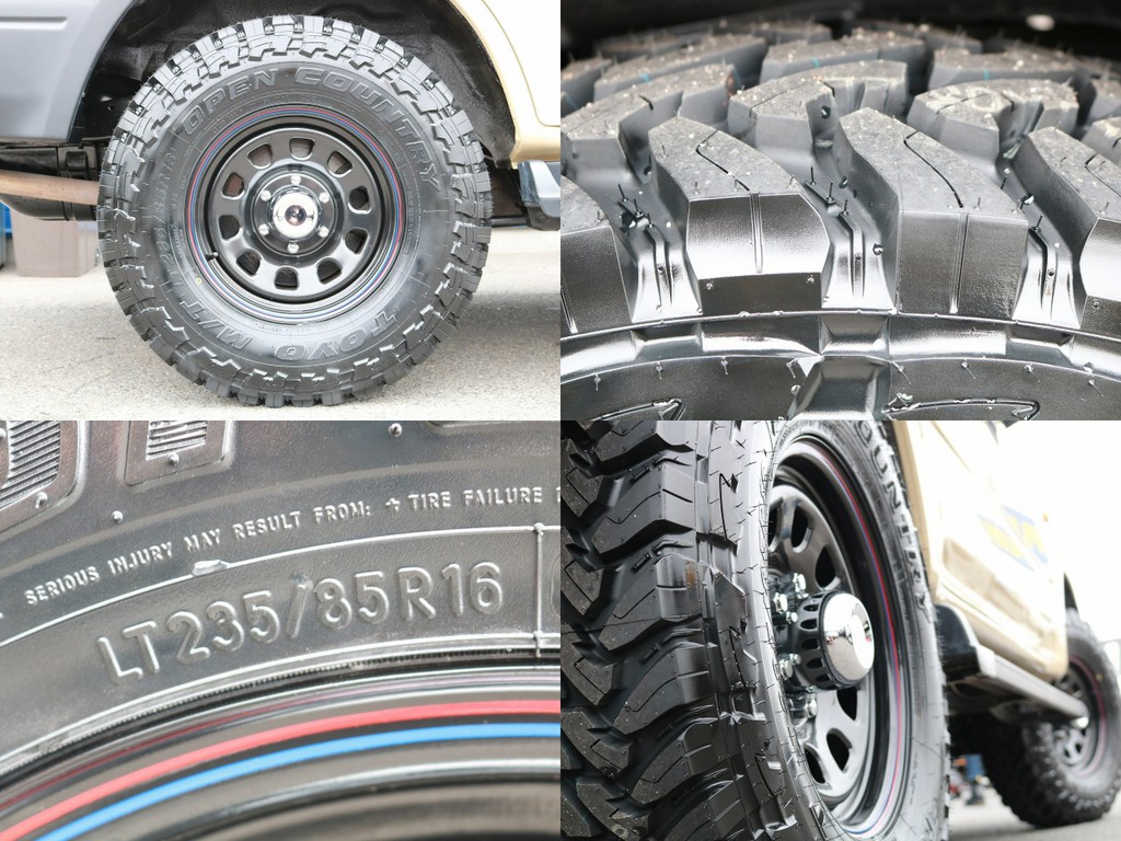 デイトナホイール×オープンカントリー（235/85/16）を新品インストール！定番のDEANのホイールもかっこいいですが、外しの美学です。（笑）