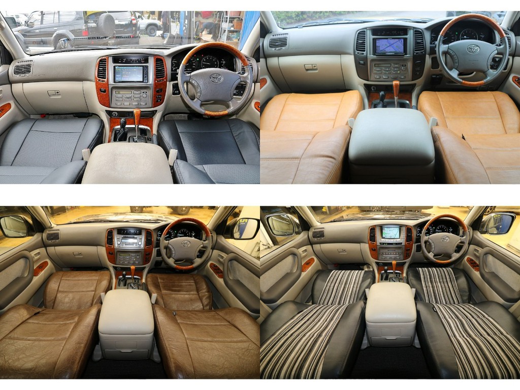 現状でブラックレザー調のシートカバーが付いていますが、フレックスオリジナルリノカシートカバーへの変更も可能です！お気軽にご相談下さいね！