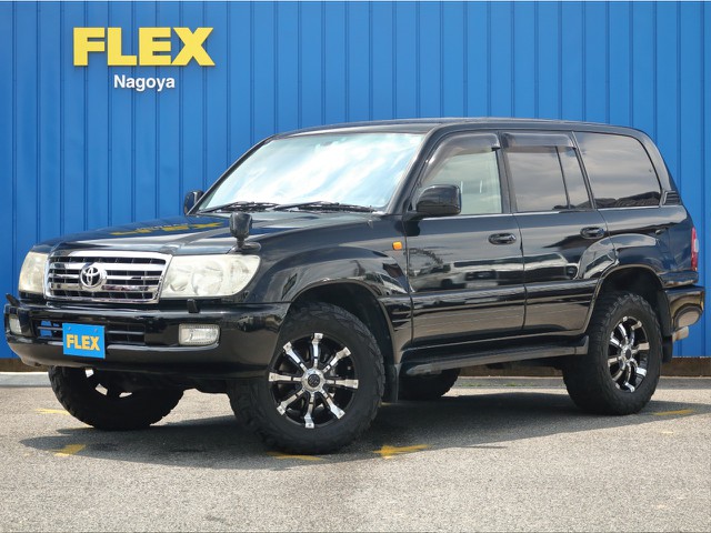 平成18年式　ランクル100　後期モデル　202ブラック塗装済み　走行10.9万キロ　２インチリフトアップ　ガナドールマフラー　買取直販車両のご案内です！