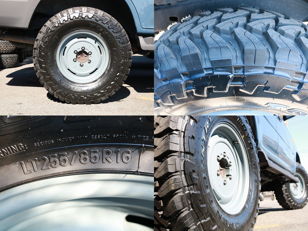DEANクロスカントリー×オープンカントリー（255/85/16）をインストール！ホイールもマットブラック塗装済みですので、他の95プラドオーナー様よりも、一味変わった仕様で乗ることが出来ます！