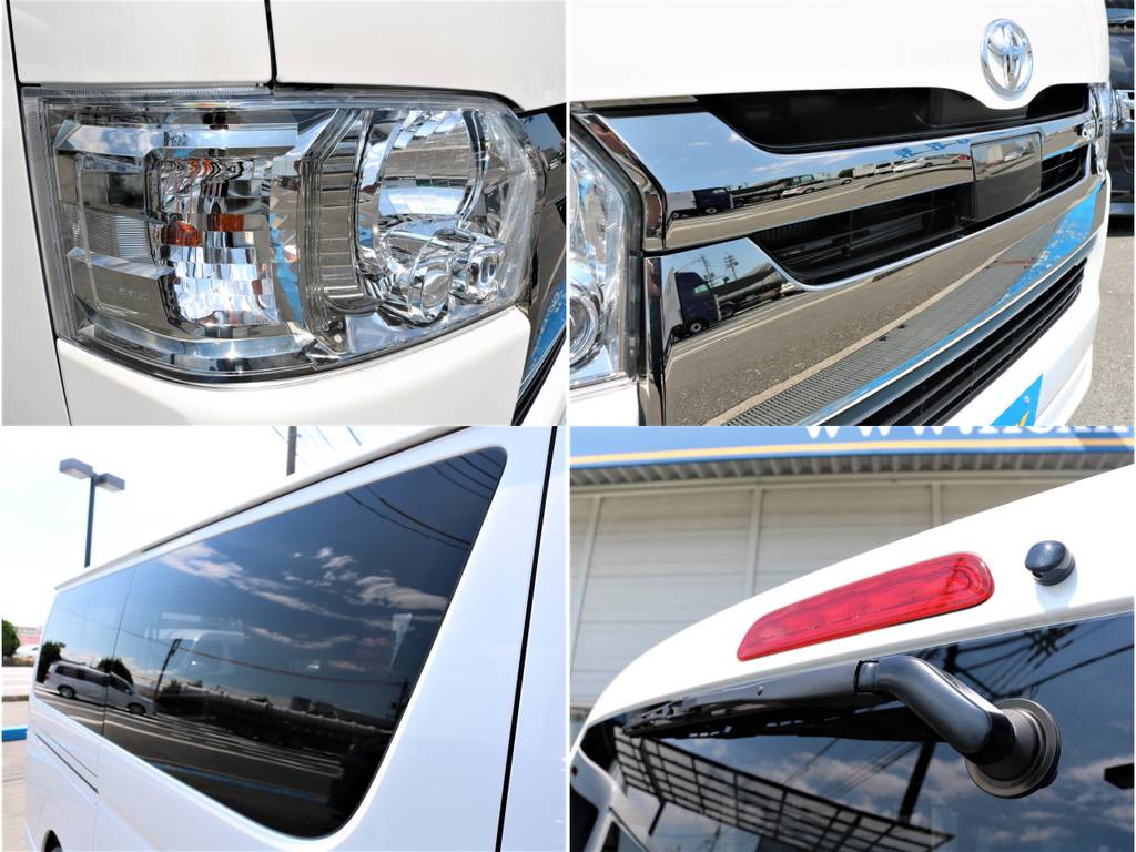 【外装純正パーツ詳細】特別仕様車専用ＬＥＤヘッドライト☆トヨタセーフティセンス付きフロントグリル☆両側パワースライドドア☆リアゲートミラーレス♪