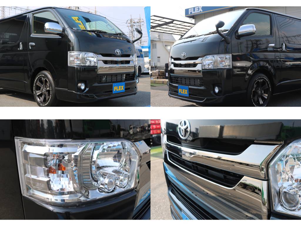 特別使用車専用装備のダークメッキグリル＆ＬＥＤヘッドライト標準装備♪
