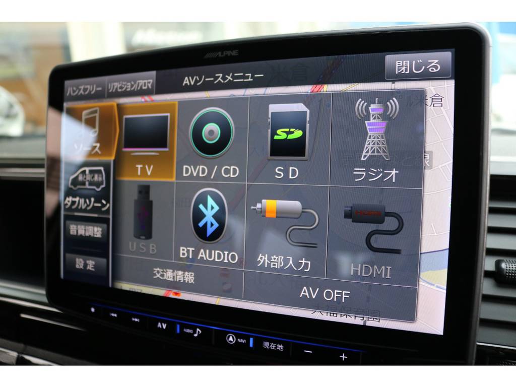 ＢＩＧＸ１１インチフルセグＳＤナビ搭載！音楽の録音機能付き♪