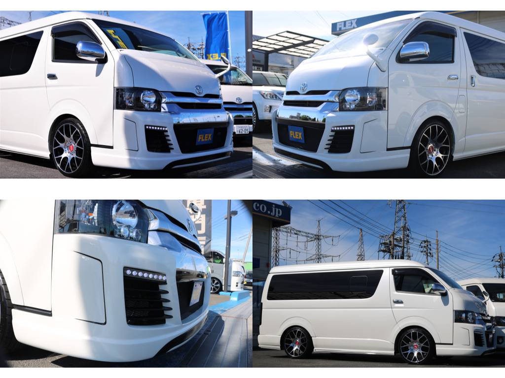 【外装全体イメージ】どの角度でみても純正とは一線を画すフルカスタムの１台となっております♪ここからの仕様変更・追加カスタムも承ります☆