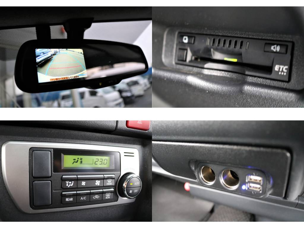 【ＡＶ機能】純正オプションのミラー内臓バックカメラ・ビルトインＥＴＣ・オートエアコン完備・ＵＳＢ＆シガー増設済♪