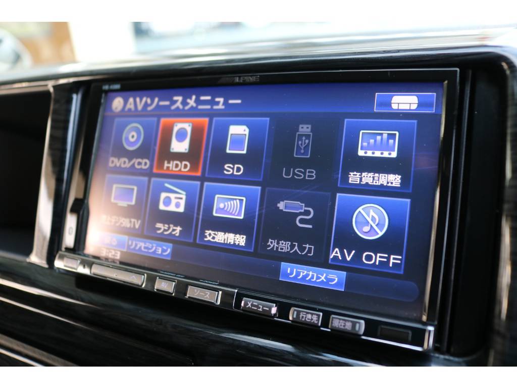 アルパイン製ＨＤＤナビ搭載！音楽の録音も可能です♪