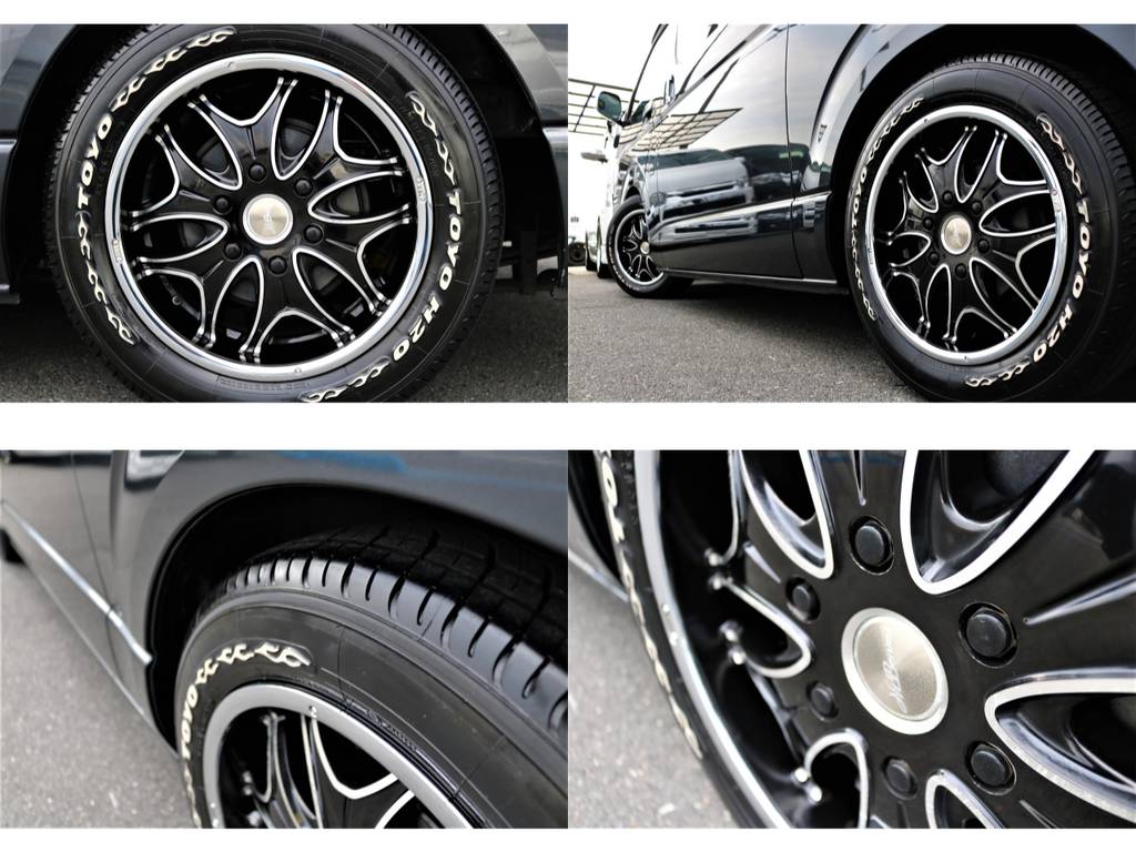 【タイヤ＆アルミ】ハイビームス１７インチアルミホイールに車検対応のトーヨーＨ２０タイヤ装備♪