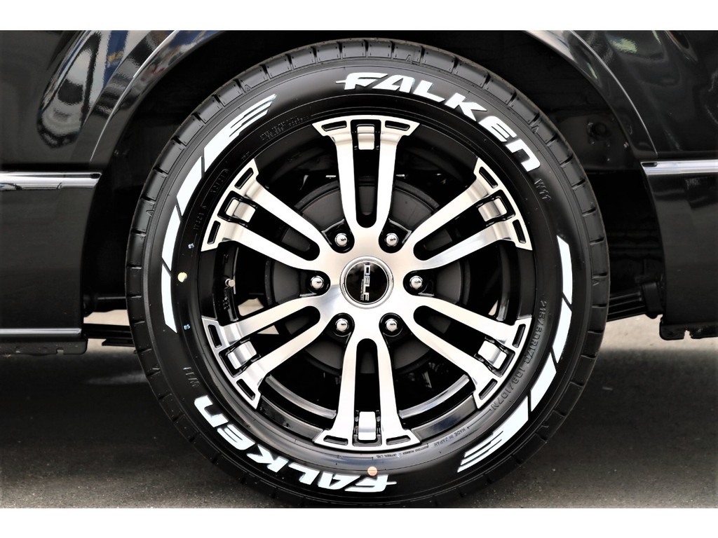 ＤＥＬＦ１７インチアルミホイール×ＦＡＬＫＥＮ１７インチホワイトレタータイヤ♪