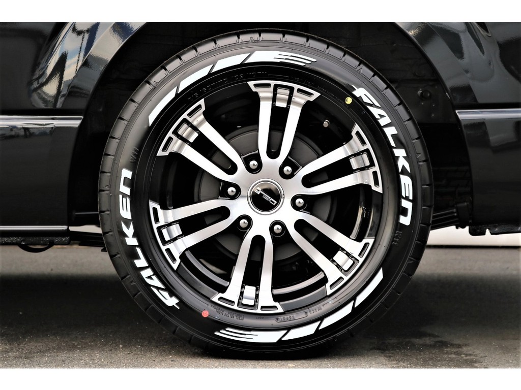 ＤＥＬＦ１７インチアルミホイール×ＦＡＬＫＥＮ１７インチホワイトレタータイヤ♪