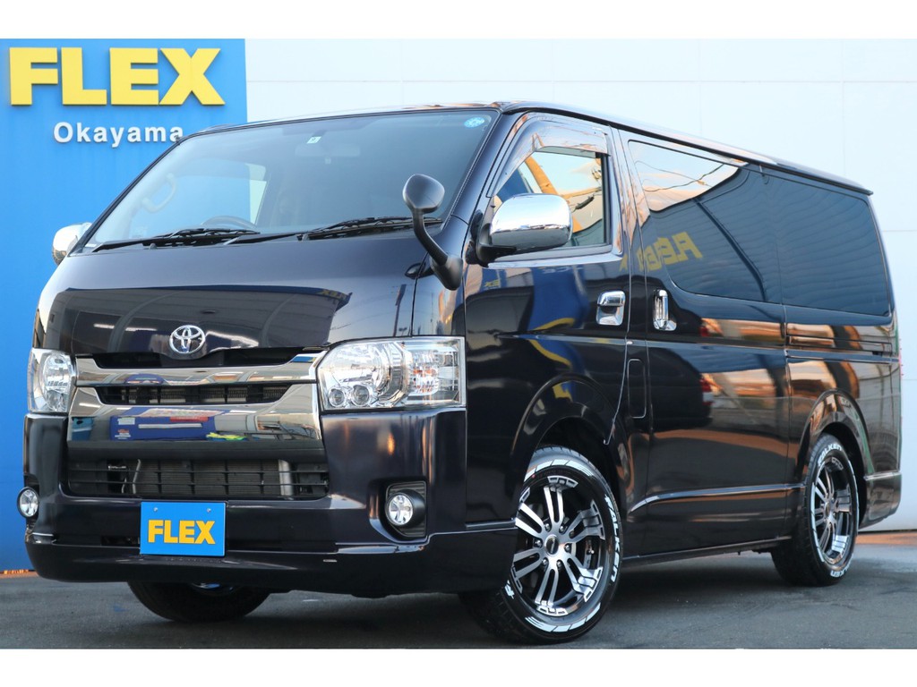 トヨタ ハイエースバン 3 0 スーパーgl ダークプライム ロングボディ ディーゼルターボ 4wd 車探しなら中古車 新車の専門店flex フレックス へ