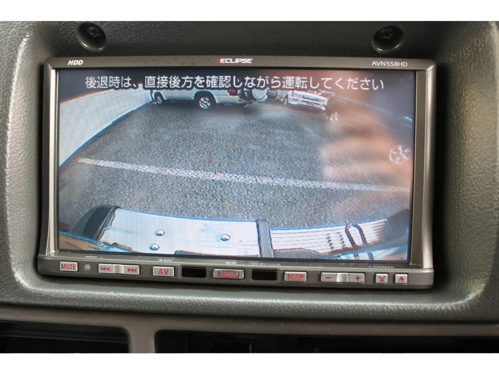 バックカメラも付いております