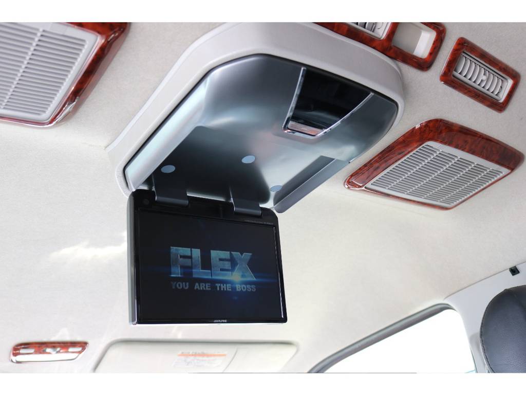 アルパインリアモニター付き！