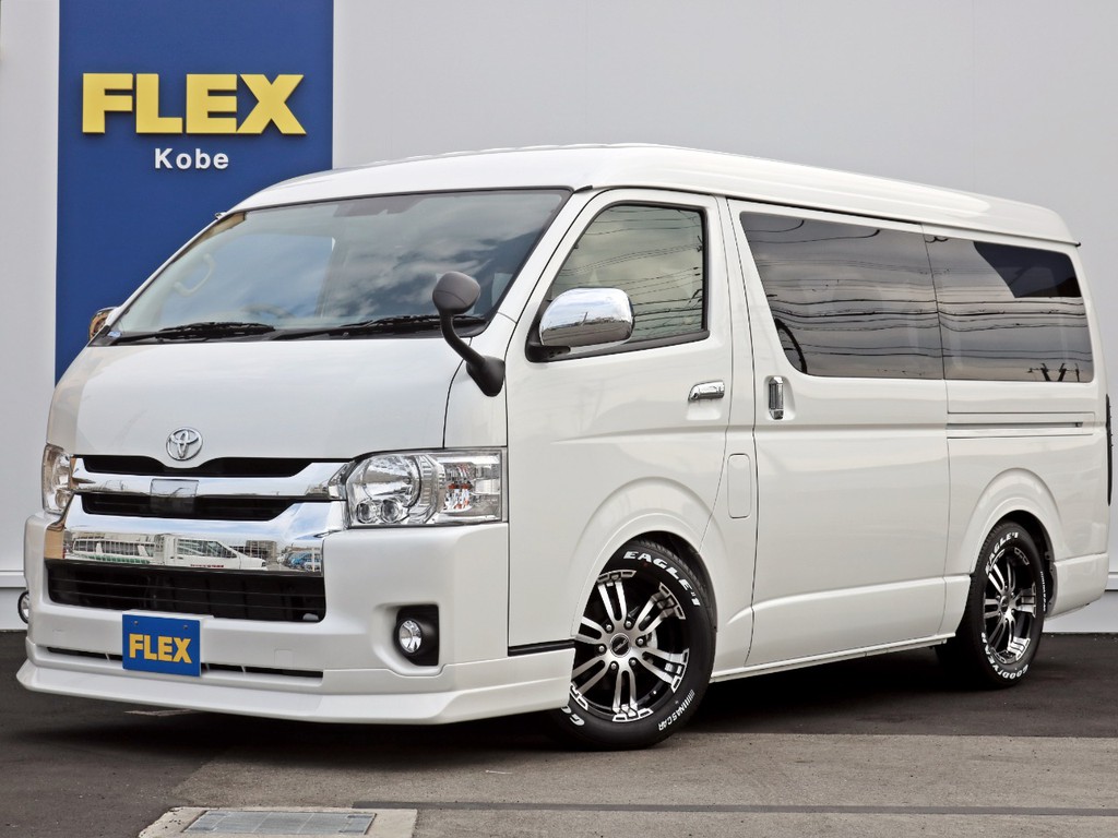 新車未登録　ハイエースワゴンＧＬ　ガソリン２ＷＤ　床張りスタンダードＰＫＧ完成！