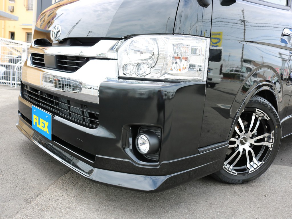 ＦＬＥＸ ＤｅｌｆｉｎｏＬｉｎｅフロントリップスポイラーを装着済みです。フロント回りが引き締まって見えます♪