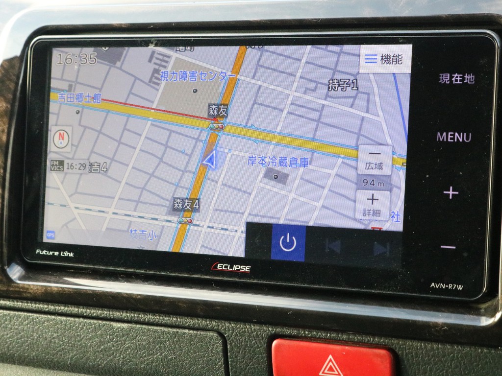 エクリプスSDナビを装着！　車載ナビや地デジテレビとしてもご活用頂けます。